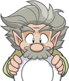 Wichtel Albert mit einem Teller