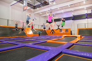 FamilyJUMP für 5 Personen für 90 min. Sprungzeit im JUMP House