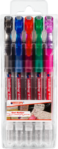Klassensatz: edding 2185 Gelroller 5er-Set sortiert basic